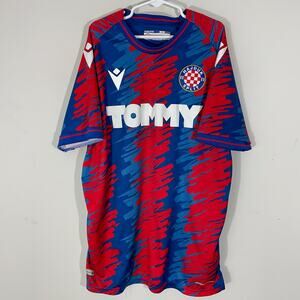 Majduk Split Macron Away Matchday Soccer Jersey Mens Size Small Red Blue 21-23